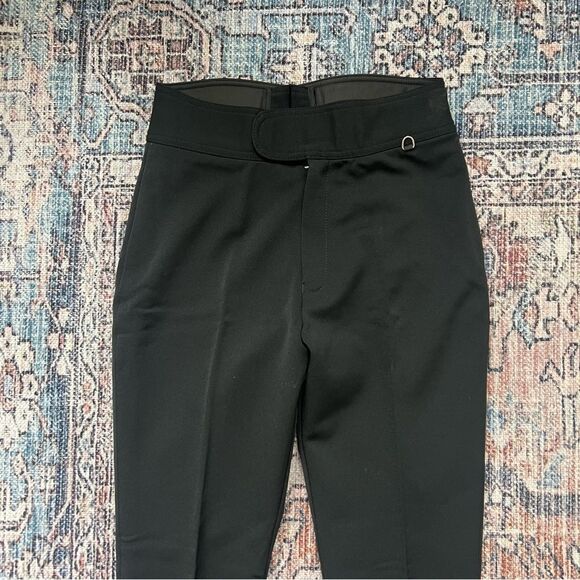 Vintage Schoeller of Switzerland Black Straight Slim Leg Stirrup Ski Snow Pants - Picture 3 of 11